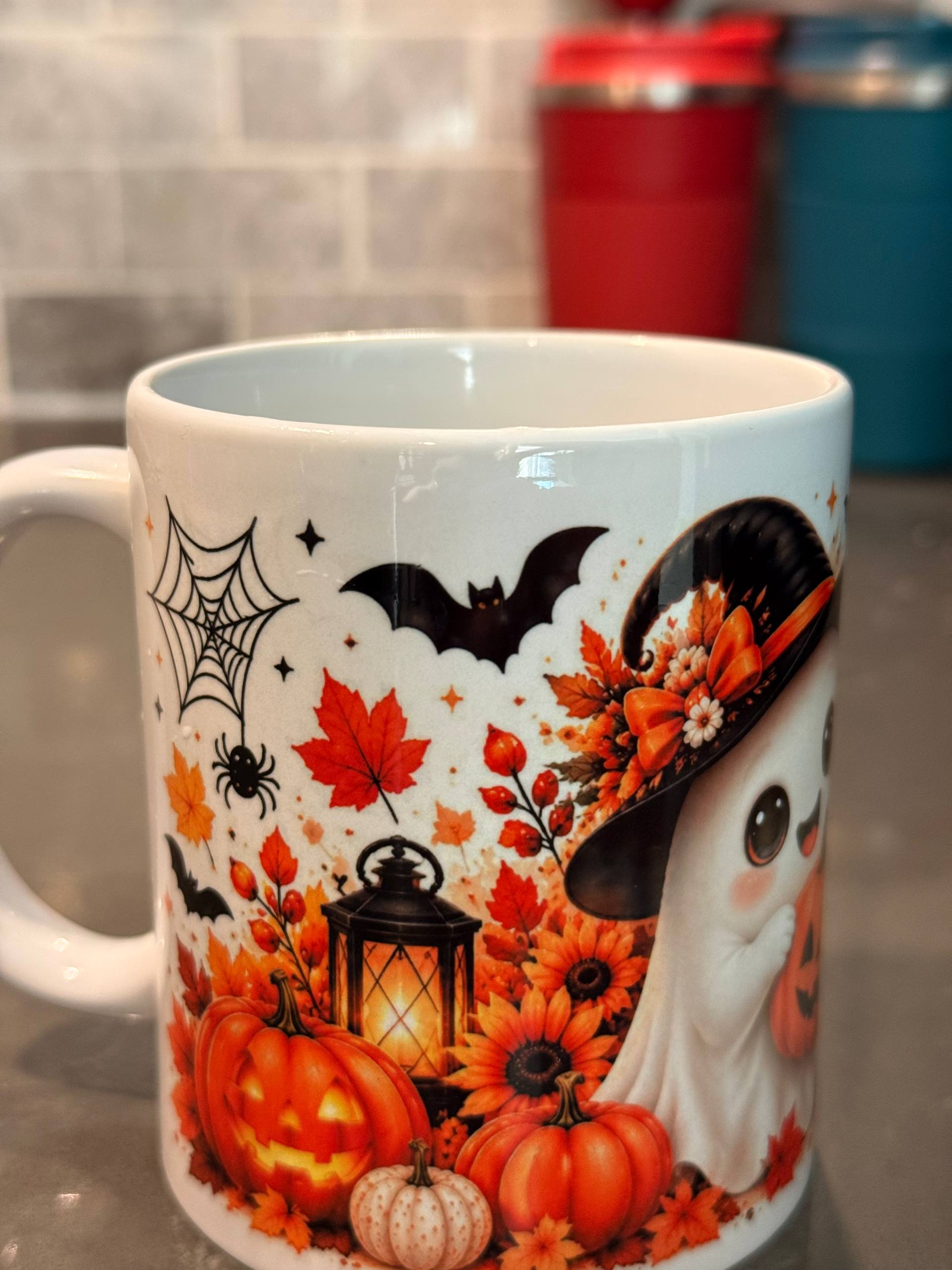 Helloween art style mug